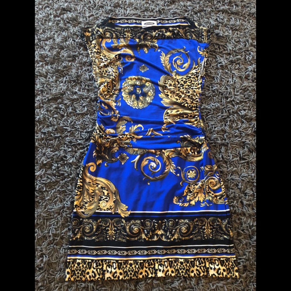 Royal 👑 Blue, Multi print dress